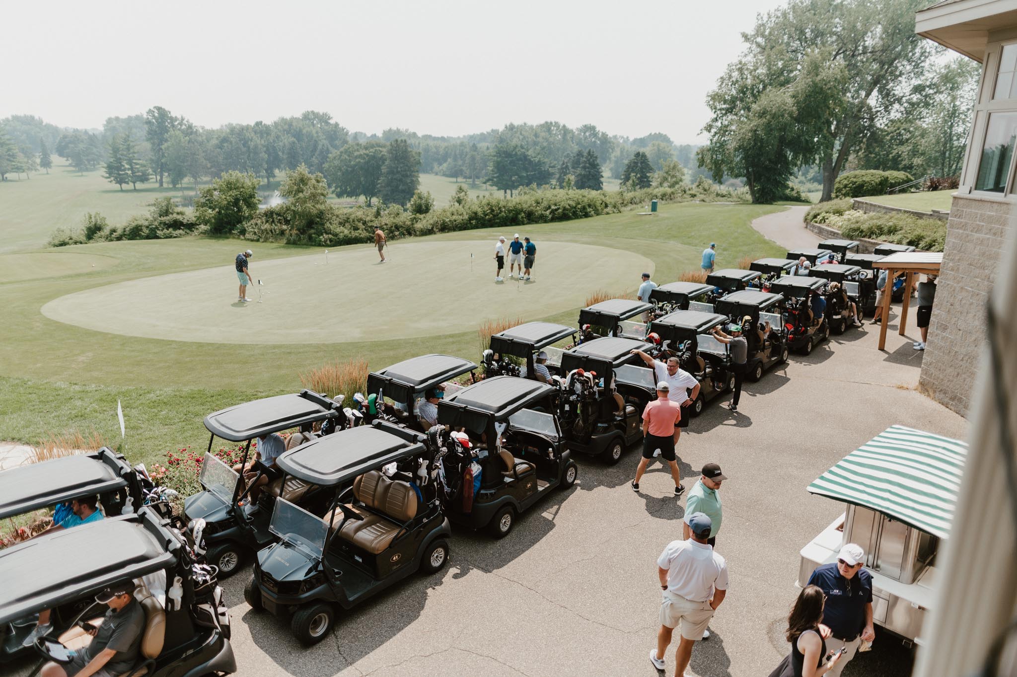 Golf Carts on Course